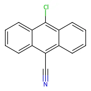 10-chloroanthracene-9-carbonitrile structure