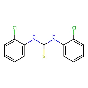 1,3-bis(2-chlorophenyl)-2-thiourea structure