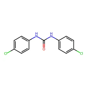 1,3-bis(4-chlorophenyl)urea structure