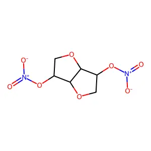 D-Glucitol, 1,4:3,6-dianhydro-, 2,5-dinitrate structure