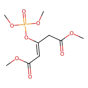dimethyl 3-dimethoxyphosphoryloxypent-2-enedioate structure