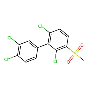 1,1'-Biphenyl, 2,3',4',6-tetrachloro-3-(methylsulfonyl)- structure
