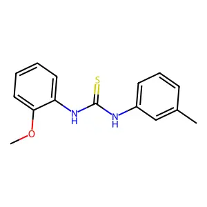 1-(2-methoxyphenyl)-3-(3-methylphenyl)thiourea structure