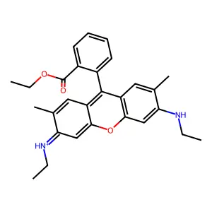 rhodamine 6G cation structure