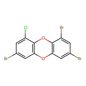 1,3,7-Tribromo-9-chlorooxanthrene structure