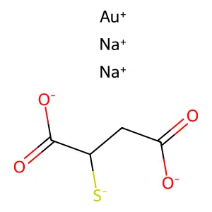 Sodium aurothiomalate structure