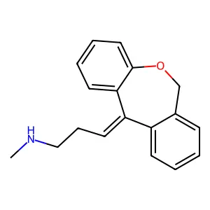 Desmethyldoxepin structure