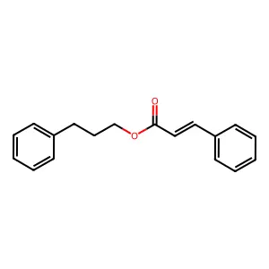 Hydrocinnamyl cinnamate structure