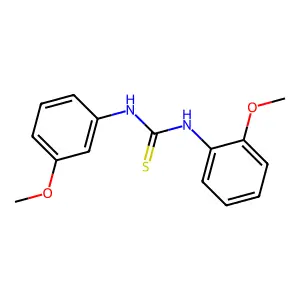 1-(2-methoxyphenyl)-3-(3-methoxyphenyl)thiourea structure
