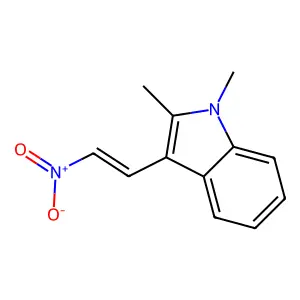 1,2-dimethyl-3-(2-nitroethenyl)-1H-indole structure