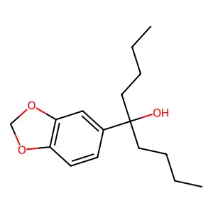 1,3-Benzodioxole-5-methanol, alpha,alpha-dibutyl- structure