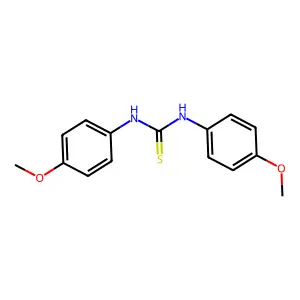1,3-bis(4-methoxyphenyl)thiourea structure