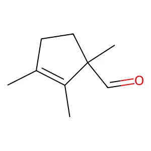 1,2,3-Trimethyl-cyclopent-2-enecarboxaldehyde structure