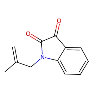 1-(2-methylprop-2-enyl)indole-2,3-dione structure