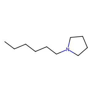 1-Hexylpyrrolidine structure