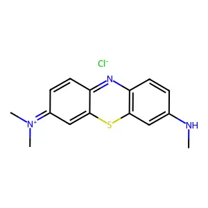 dimethyl-[7-(methylamino)phenothiazin-3-ylidene]azanium chloride structure