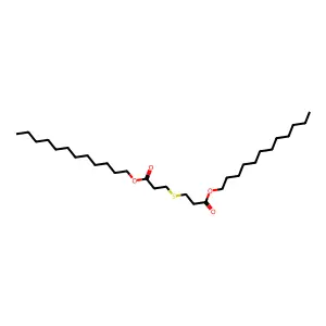 Propanoic acid, 3,3'-thiobis-, didodecyl ester structure