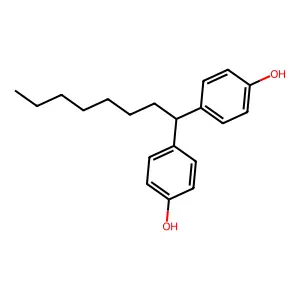 p,p'-Octylidenebisphenol structure