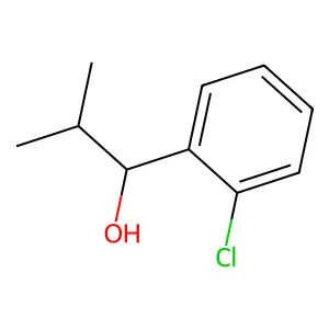 1-(2-chlorophenyl)-2-methylpropan-1-ol structure