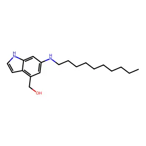 [6-(decylamino)-1H-indol-4-yl]methanol structure