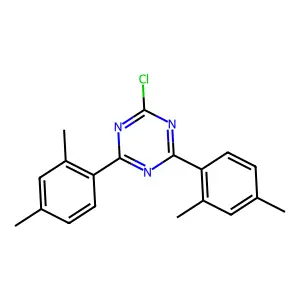 1,3,5-Triazine, 2-chloro-4,6-bis(2,4-dimethylphenyl)- structure