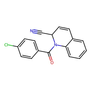 1-(4-Chlorobenzoyl)-1,2-dihydro-2-quinolinecarbonitrile structure