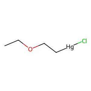 chloro(2-ethoxyethyl)mercury structure