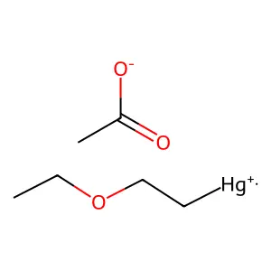 Compound C6H12HgO3 structure
