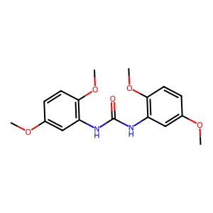 1,3-bis(2,5-dimethoxyphenyl)urea structure