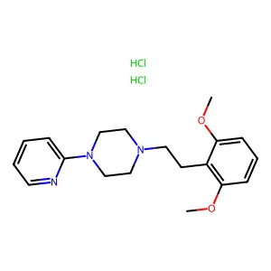 1-(2,4-Dimethoxyphenethyl)-4-(2-pyridyl)piperazine dihydrochloride structure