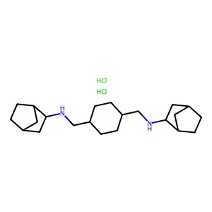 N-[[4-[(2-bicyclo[2.2.1]heptanylamino)methyl]cyclohexyl]methyl]bicyclo[2.2.1]heptan-2-aminedihydrochloride structure