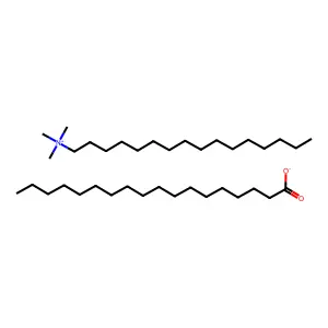 Hexadecyltrimethylammonium stearate structure