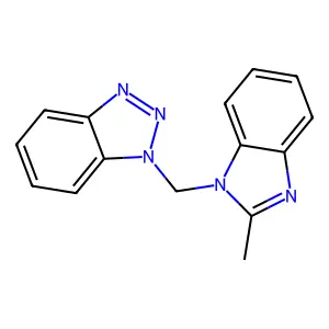 1-[(2-Methyl-1H-1,3-benzodiazol-1-yl)methyl]-1H-1,2,3-benzotriazole structure