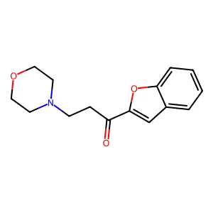 1-(1-benzofuran-2-yl)-3-(morpholin-4-yl)propan-1-one structure