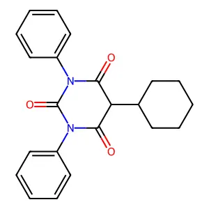 BARBITURIC ACID, 5-CYCLOHEXYL-1,3-DIPHENYL- structure