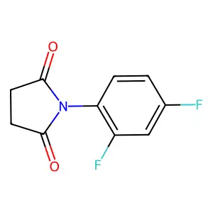 1-(2,4-difluorophenyl)pyrrolidine-2,5-dione structure