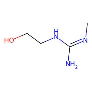 1-(2-Hydroxyethyl)-3-methylguanidine structure