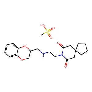 BINOSPIRONE MESYLATE structure