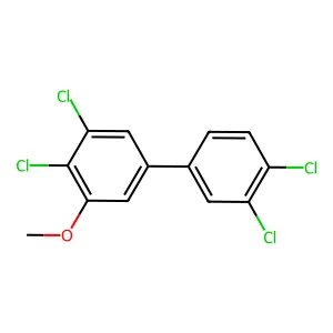 1,1'-Biphenyl, 3,3',4,4'-tetrachloro-5-methoxy- structure