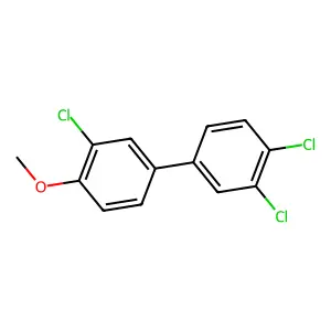 1,1'-Biphenyl, 3,3',4-trichloro-4'-methoxy- structure