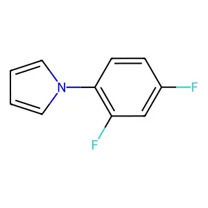 1-(2,4-difluorophenyl)-1h-pyrrole structure