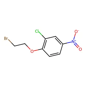 1-(2-bromoethoxy)-2-chloro-4-nitrobenzene structure