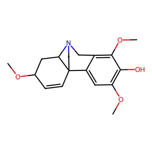 (10R,12R)-4,6,12-trimethoxy-9-azatetracyclo[7.5.2.01,10.02,7]hexadeca-2,4,6,13-tetraen-5-ol structure