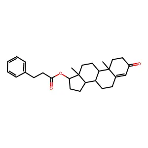 Testosterone phenylpropionate structure