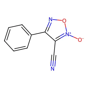 4-phenyl-3-furoxancarbonitrile structure