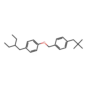 1-(2,2-dimethylpropyl)-4-[[4-(2-ethylbutyl)phenoxy]methyl]benzene structure