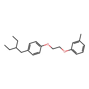 1-(2-ethylbutyl)-4-[2-(3-methylphenoxy)ethoxy]benzene structure