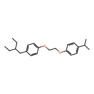 1-(2-ethylbutyl)-4-[2-(4-propan-2-ylphenoxy)ethoxy]benzene structure