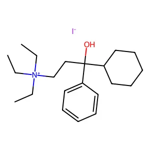 Tridihexethyl iodide structure