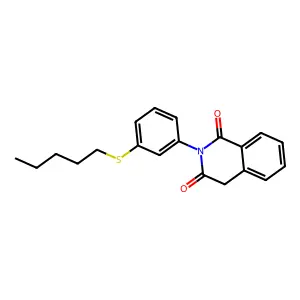 1,3(2H,4H)-Isoquinolinedione, 2-(3-(pentylthio)phenyl)- structure
